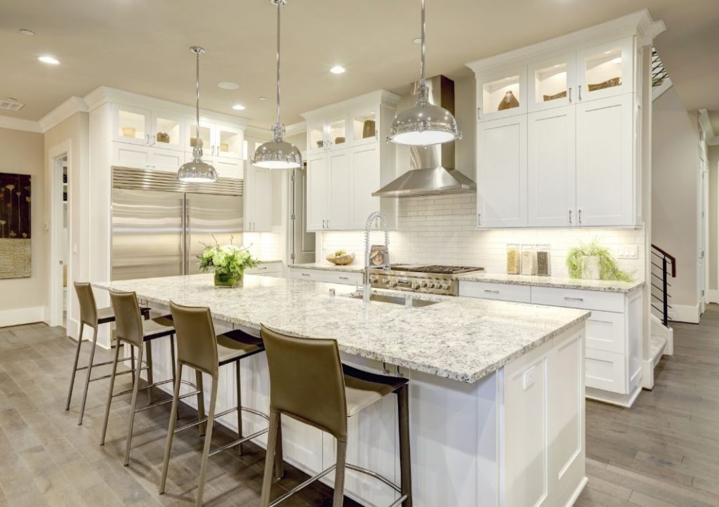 Modern white kitchen