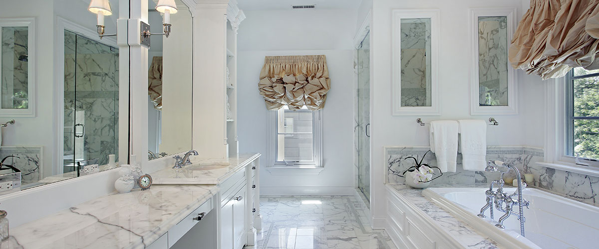 fancy marble bath
