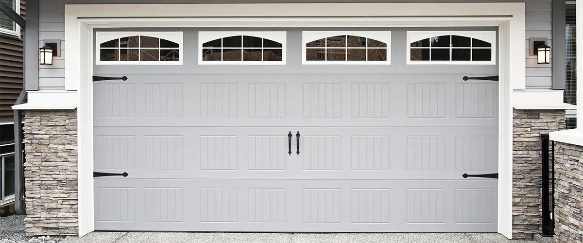 A large garage door