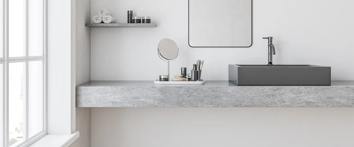 Countertop material that looks like concrete