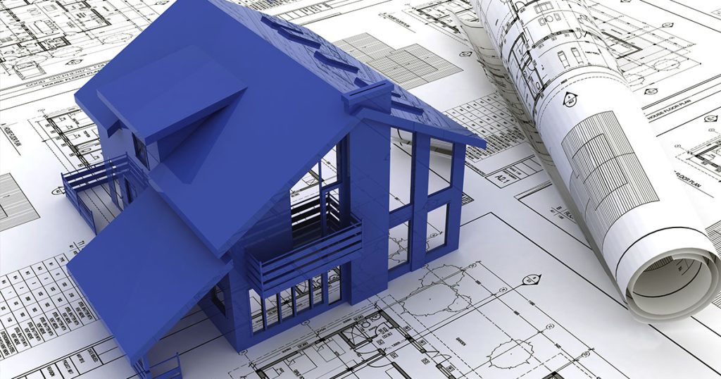 Blue home on home plans